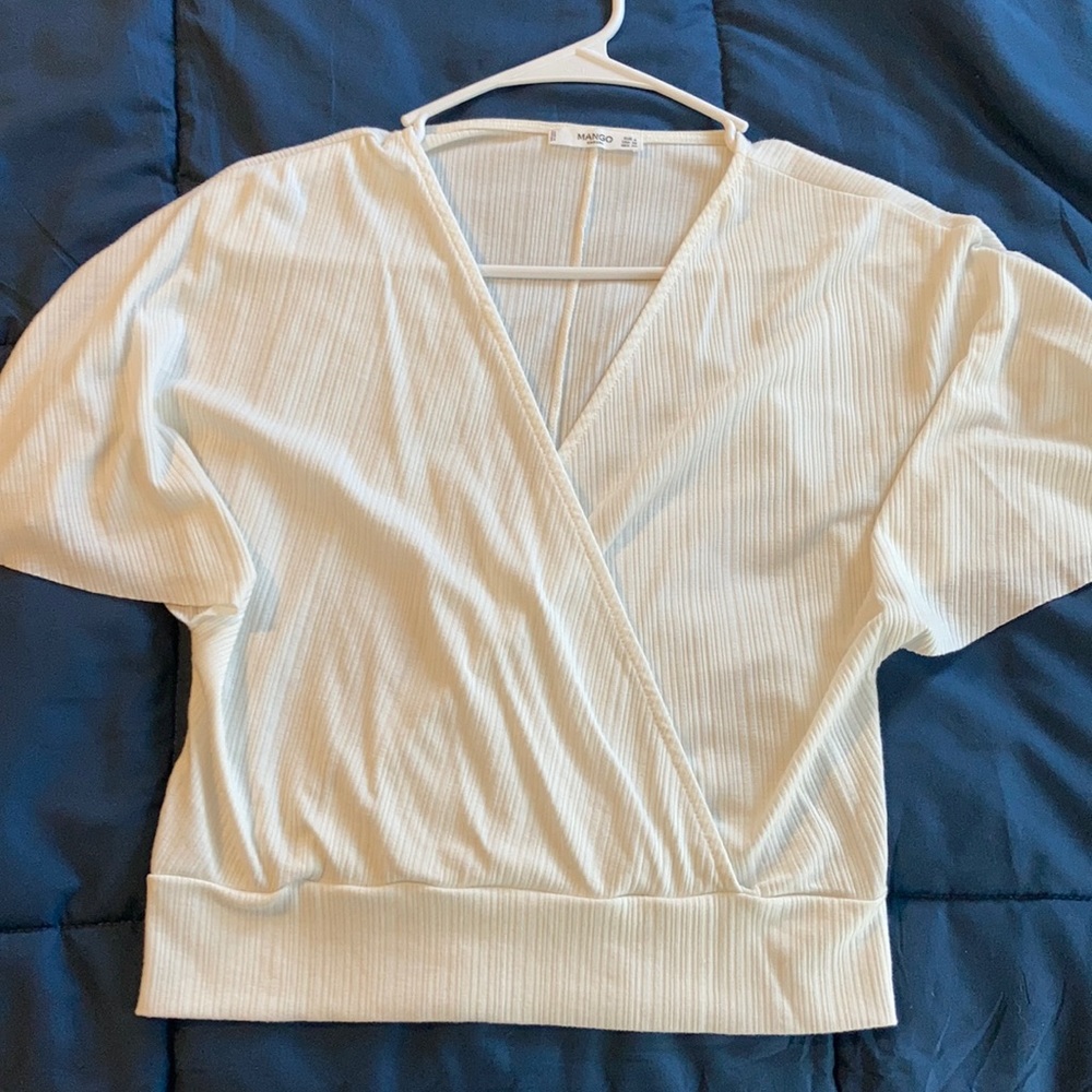 Mango White Blouse